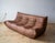 Brown Leather Togo Living Room Set by Michel Ducaroy for Ligne Roset, Set of 5 For Sale - Image 5 of 18