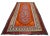 Authentic Turkish Kilim, Vintage Orange Hallway Runner, Tribal Rug, Handwoven Wool Tapestry, Mid Century Modern Floor Decor - 5′3″ X 11′5″ For Sale - Image 6 of 14