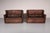 Animal Skin Patinated Leather Sofa by Gerard van Den Berg for Montis, Netherlands, 1970s, Set of 2 For Sale - Image 7 of 15