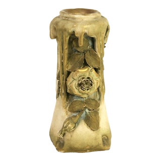 Amphora Edda Drip Edge Rose Vase - RStK - Austria- 1900 For Sale