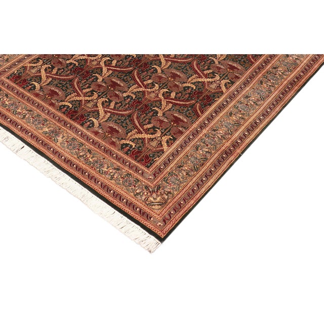 Designed with mesmerizing intricacy and gorgeous color palette, this hand-knotted masterpiece demonstrates the beauty and...