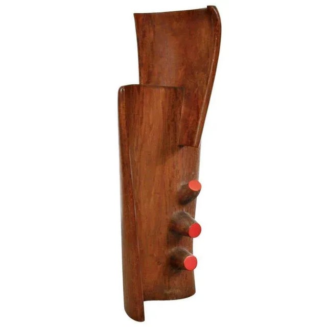 Large French Wood Sculpture, 1950s For Sale - Image 11 of 11