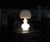 Textured Milk Murano Glass Mushroom Table Lamp For Sale - Image 6 of 9