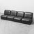 Modular Four-Seater Sofa in Black Eco-Leather, 1970s, Set of 4 For Sale - Image 15 of 15