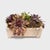 This elegant flower basin is hand-carved from white marble to a rectangular form commonly seen with incense burners or...