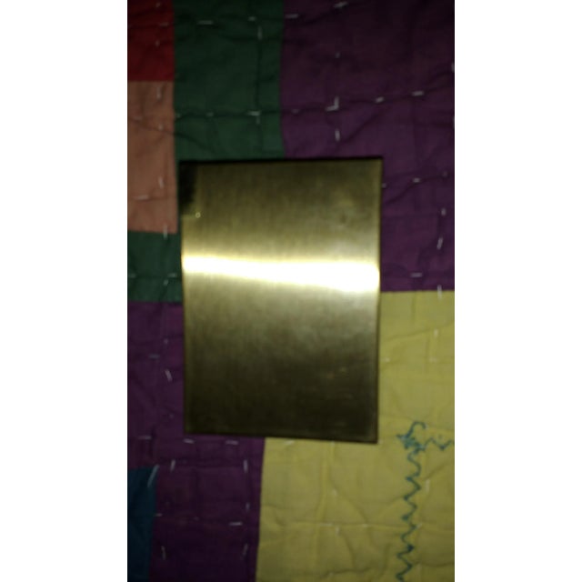 Vintage Volupte Brass Powder Compact and Lipstick Holder For Sale - Image 4 of 11