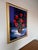 Mid-Century Modern Bruno Perino “Coquelicots” (Amapolas) Still Life Oil on Canvas Painting, Framed For Sale - Image 3 of 11