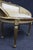 French Louis XVI Style Gilt Caned Barrel Accent Chair For Sale - Image 9 of 11