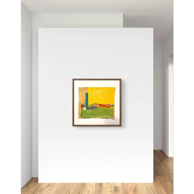 1960s Barbara Beck 1965 Paper and Paint Collage For Sale - Image 5 of 5