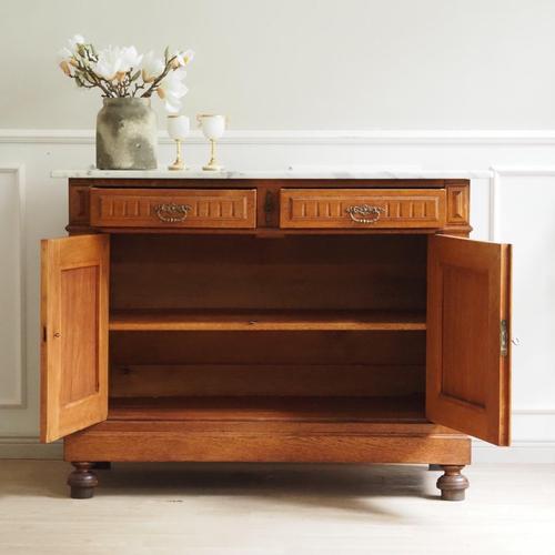 Gründerzeit Chest of Drawers with White Marble, 1890 For Sale - Image 15 of 15