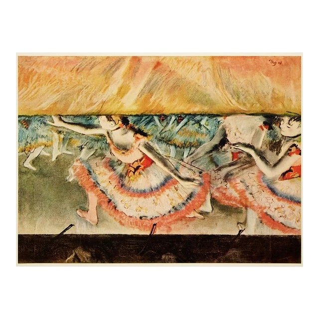 1950s After Edgar Degas "The Curtain Falls", First Edition Full-Color Vintage Print For Sale