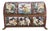 1950s Rare Large Italian Capodimonte Porcelain Majolica Box W/ Putti Relief For Sale