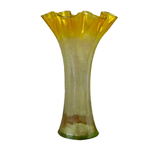 Large Yellow Corolle Vase, 1970s