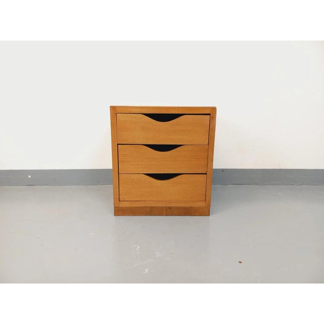 Tan Bedside Cabinet in Wood, 1960s For Sale - Image 8 of 13