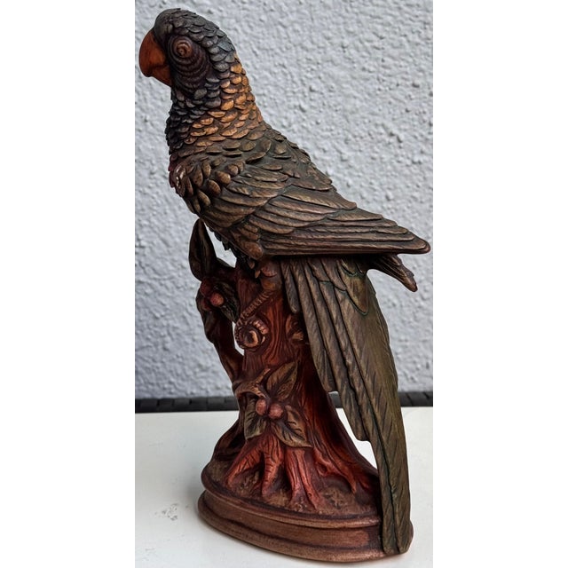 1981 Jan Smith Porcelain Parrot Figure For Sale - Image 11 of 11