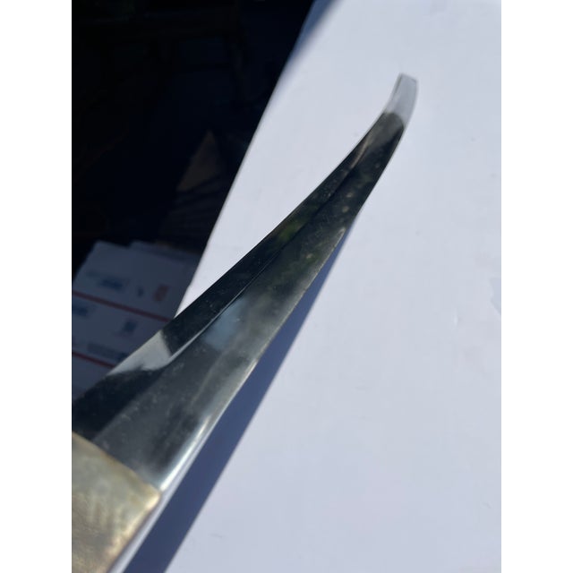 Antique Samurai Sword Long Wakizashi With Sheath : Muromachi (1336–1573) Japan Far East Easter Arms and Armor Weaponry For Sale - Image 10 of 17