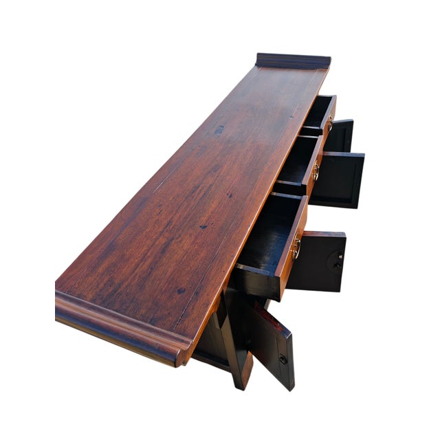 Mid 19th Century 19th Century Chinese Catalpa Everted Flange Sideboard For Sale - Image 5 of 6