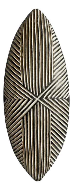 Zulu Vintage Tribal Elongated Shield