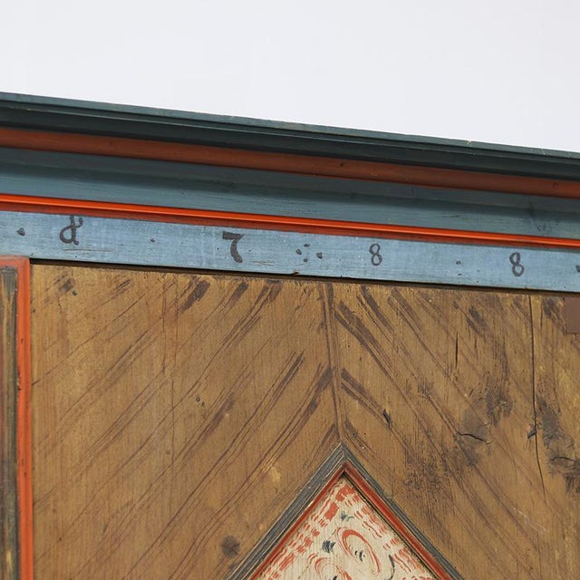 Painted Bridal Cupboard, 1788 For Sale - Image 13 of 17