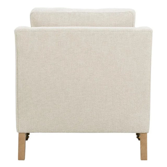 Greta Chair, Cream Linen For Sale - Image 9 of 13