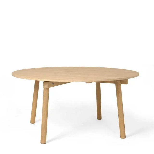 Not Yet Made - Made To Order FixYourTable Circular Oak Veneer Table by Moca For Sale - Image 5 of 5