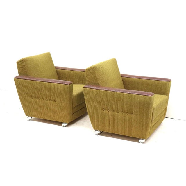 Vintage Green Armchair, 1970s For Sale - Image 6 of 10