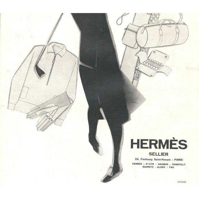 Contemporary 1929 Rare! Rare! French Hermes Advertisement Print for the Woman Who Loves the Sport of Golf For Sale - Image 3 of 3
