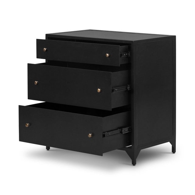 Four Hands Belmont Large Storage Nightstand - Black For Sale - Image 12 of 12