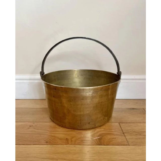 Mid 19th Century Antique Victorian Brass Jam Pale, 1860 For Sale - Image 5 of 5