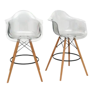 French Lucite Bar Stools