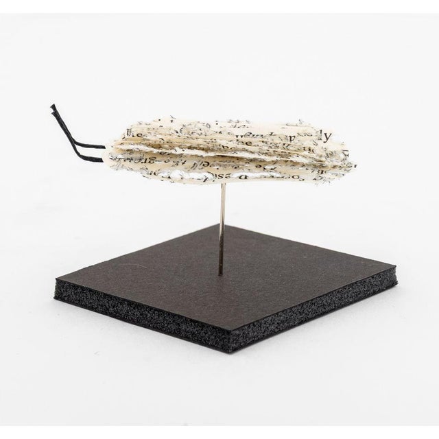 Doug Beube Book Bug Paper and Steel Pin Sculpture For Sale - Image 4 of 9