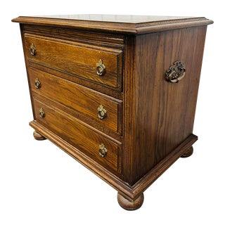 Vintage Ethan Allen Royal Charter Oak Nightstand For Sale