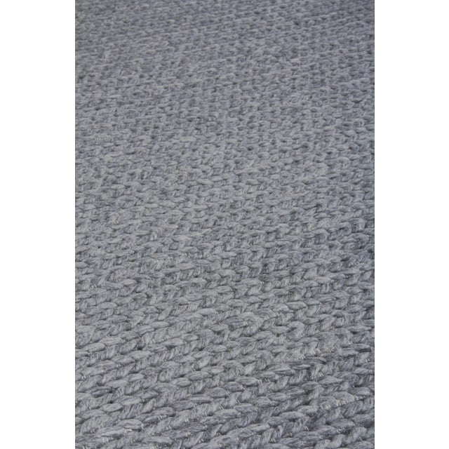 Reading Dark Gray Flatweave Polyester/Cotton Area Rug - 12'x15' For Sale In Los Angeles - Image 6 of 8
