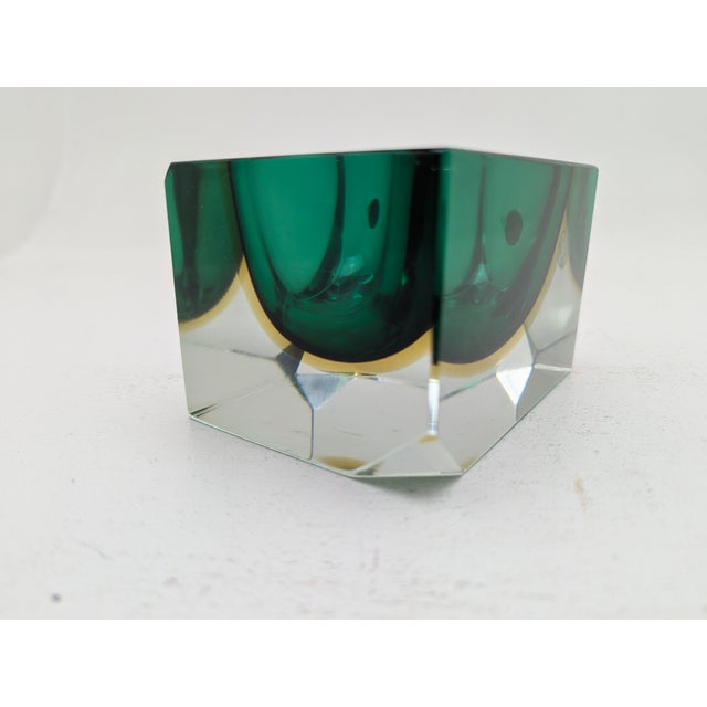 Sommerso Murano Ashtray by Flavio Poli and Alessandro Mandruzzato for Seguso Vetri d'Arte, Italy, 1960s For Sale - Image 9 of 18