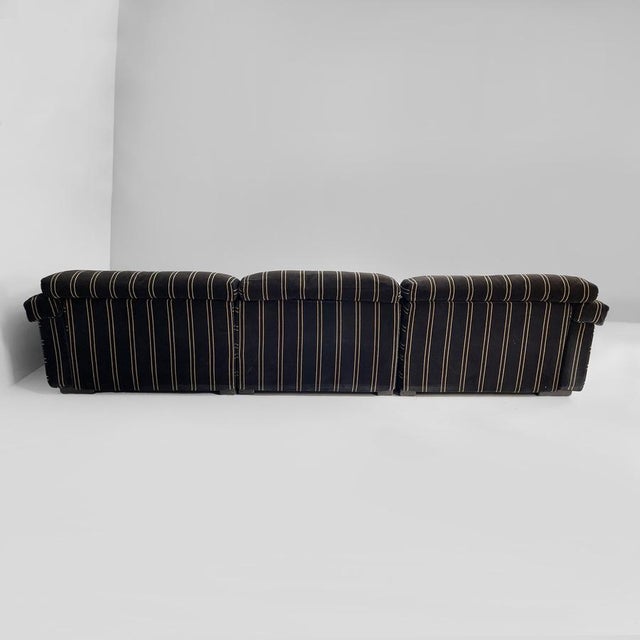 Afra & Tobia Scarpa Italian Modern Erasmo Alpaca Sofa by Afra and Tobia Scarpa for B&B, 1980s, Set of 3 For Sale - Image 4 of 18
