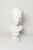 White marble bust of a woman, signed Louvre Museum 1445, in very good condition. Height 43 cm.