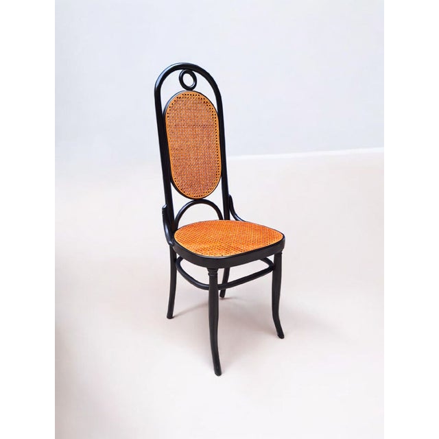 Model 21 Chairs in Beech and Straw, Austria, 1970s, Set of 6 For Sale - Image 4 of 17