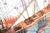 Coffee Exquisite Handcrafted Wooden Ship Model – Luxury Nautical Home Decor Statement Piece for Modern Interiors For Sale - Image 8 of 13