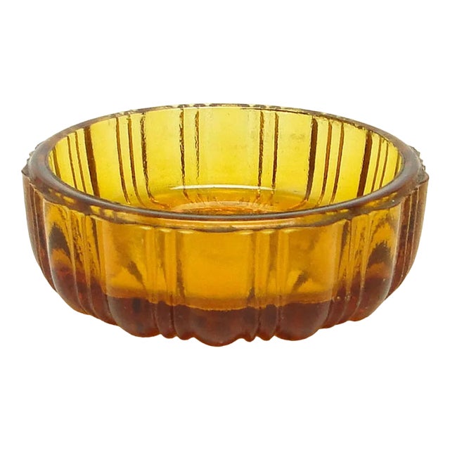 Art Deco Salt Holder from Zabkowice Glassworks, Poland, 1930s For Sale