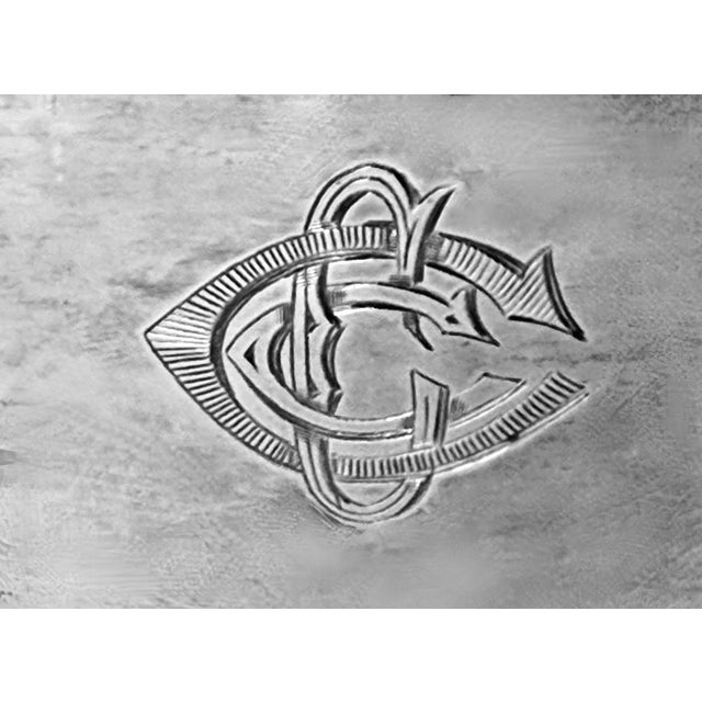 Antique Deco Style Silverplated Monogram Trophy Cup For Sale In Atlanta - Image 6 of 7