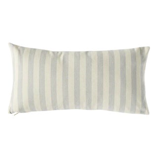 Schumacher x Caroline Z Hurley Even Stripe I/O Pillow In Sky For Sale