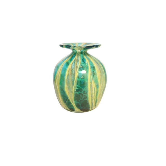 1960s Mdina Glass Vases and Bowl from Malta, circa 1960 - Set of 4 For Sale - Image 5 of 10