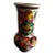 1990s Tonala Mexican Folk Art Fluted Vase For Sale
