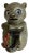 Vintage Indian Brass & Enamel Figurative Bear Lidded Trinket Box For Sale