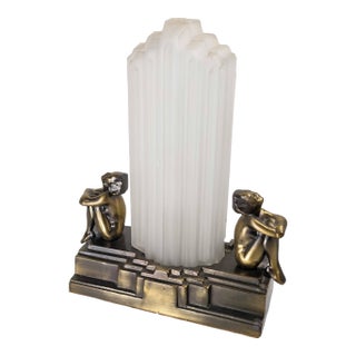 Mid-Century Art Deco Style Table Lamp by Sarsaparilla After FrankArt For Sale