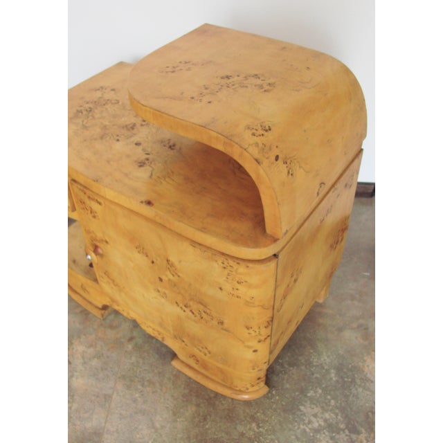 Vintage Art Deco Bedside Tables, 1940s, Set of 2 For Sale - Image 4 of 12