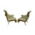 French Louis XV Style Vintage Silver Gilt Recaimer's Small Chaise Lounges - a Pair For Sale - Image 12 of 12