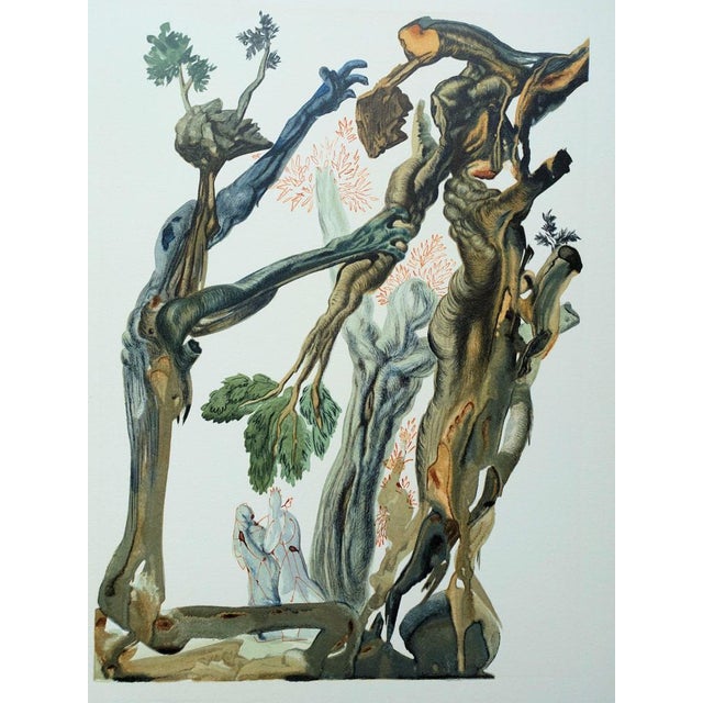 Salvador Dalí (1904-1989) Inferno 13: The Forest of the Suicides Color wood engraving Unsigned On BFK Rives wove paper, 26...
