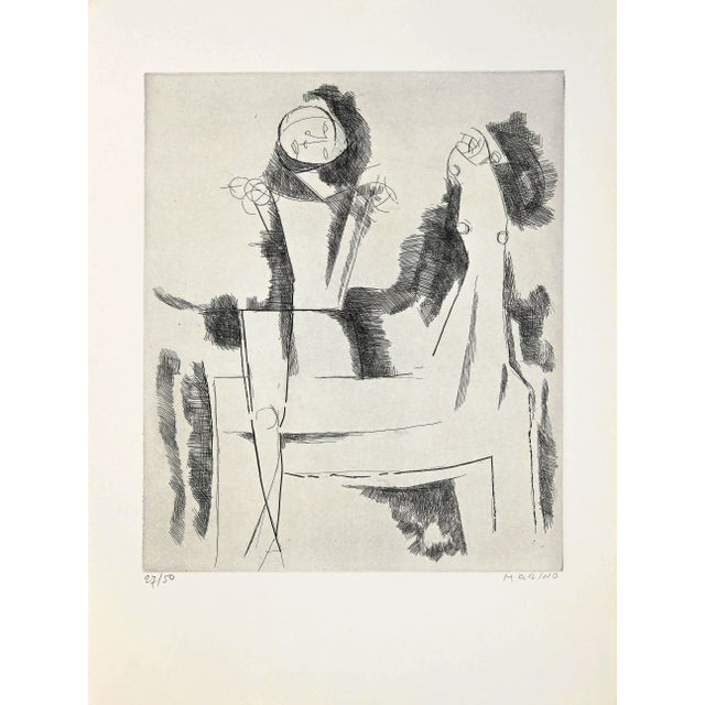 Marino Marini - The Idea Knight - Etching - 1958 For Sale