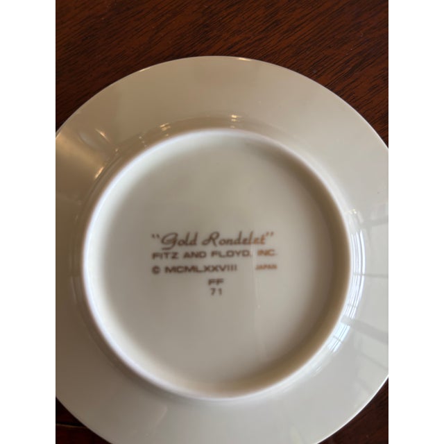 Modern 1980s 8 Fitz and Floyd Rondelet After Dinner Demitasse Cups and Saucers - 16 pcs For Sale - Image 3 of 3
